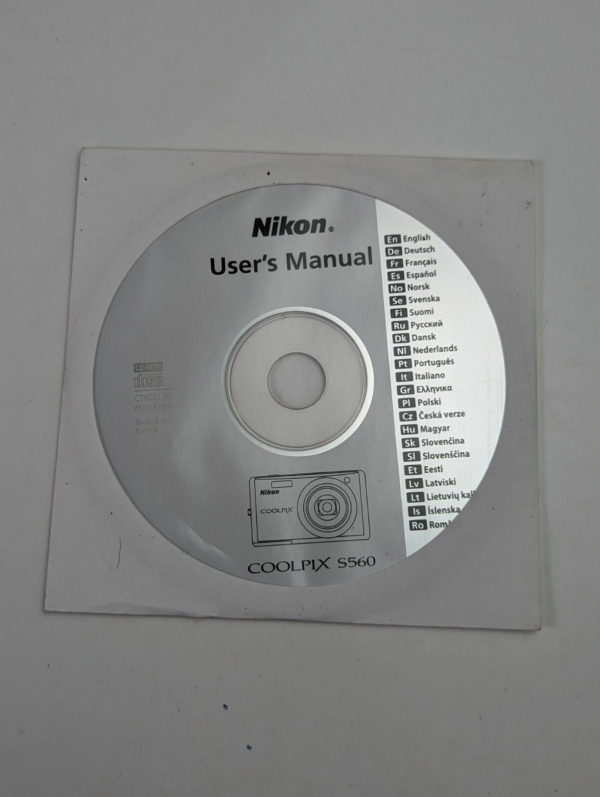 Nikon Users Manual for Coolpix S560 Digital Camera - Multilingual