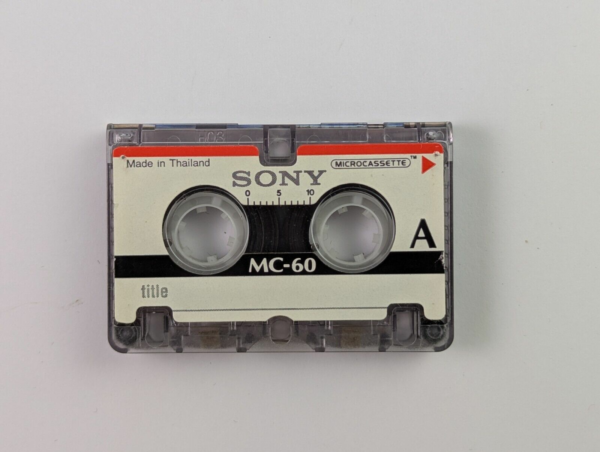 Vintage Sony MC-60 Microcassette Tape Dictation Tape