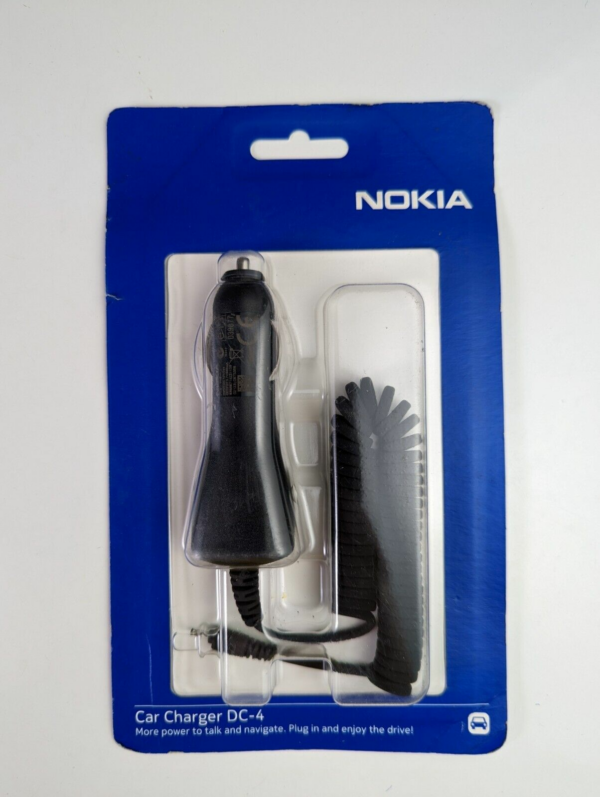 New! Genuine OEM Nokia DC-4 Car Charger 2 mm Plug Nokia Car Charger