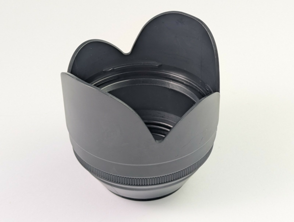 Nice Unbranded Lens Hood w/ 57mm Lens Hood Adapter Screw-In Type Plastic