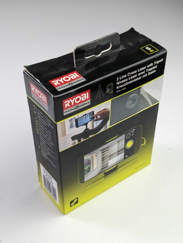 Sealed! Ryobi Rpw-1650 Phone Works 2 Line Cross Laser Level & Tripod in Orig.Box