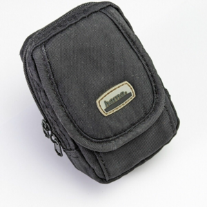 Vintage Hama Black Travel Case Compact Digital Camera Pouch with Carabiner Hook