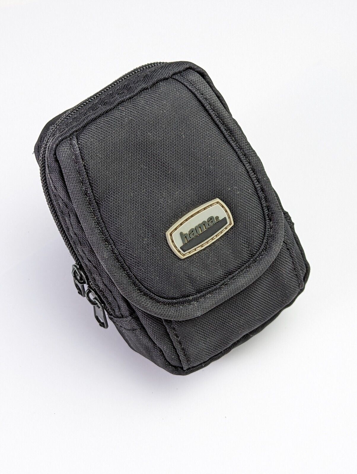 Vintage Hama Black Travel Case Compact Digital Camera Pouch with Carabiner Hook