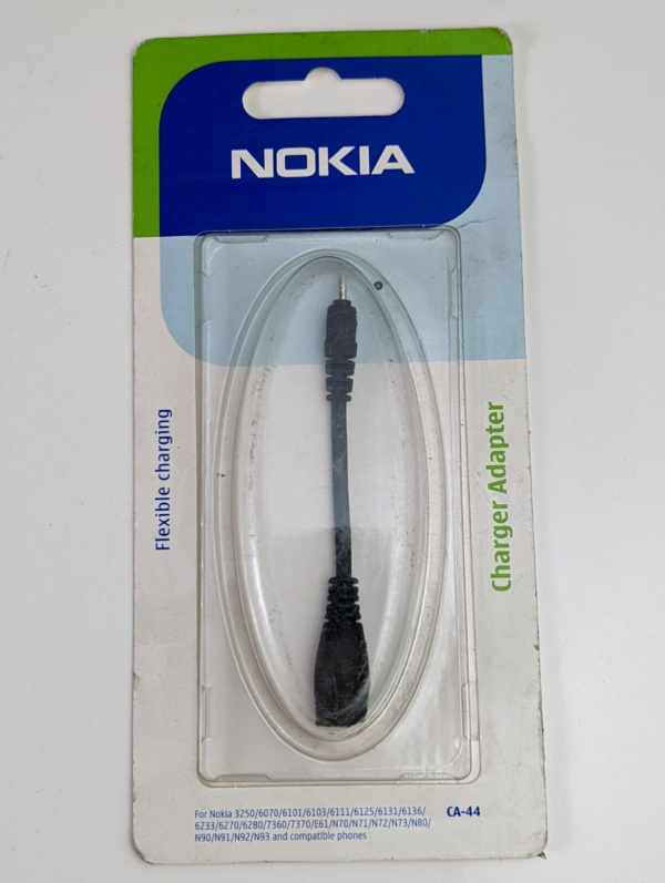 Genuine OEM Nokia CA-44 Charger Adapter from 3,55mm to 2mm Nokia Plug - Sealed!
