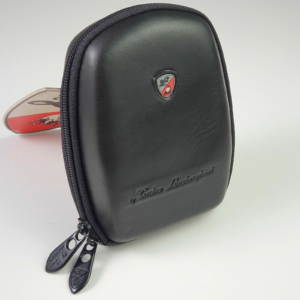 Lamborghini Model S03 Camera Case Made of Genuine Black Leather