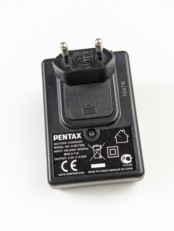 Genuine OEM Pentax D-BC108E Battery Charger for Li-108 NP-45 EN-EL10 Li-42B/40B