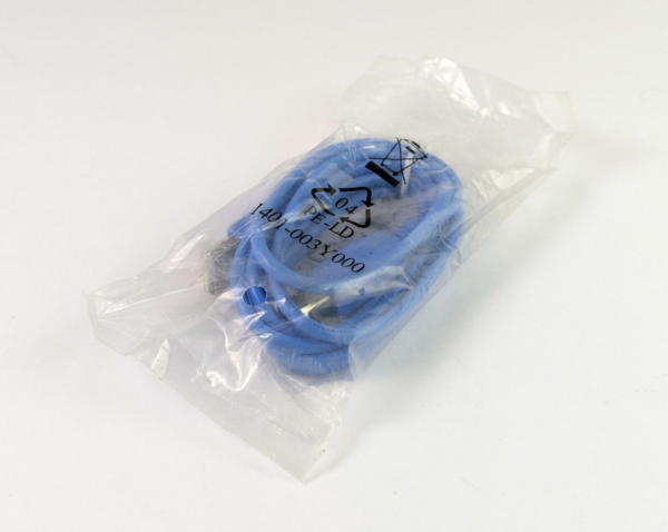 New Old Stock! AsLink USB Printer Cable Type A to Type B USB2.0 1,5m Blue
