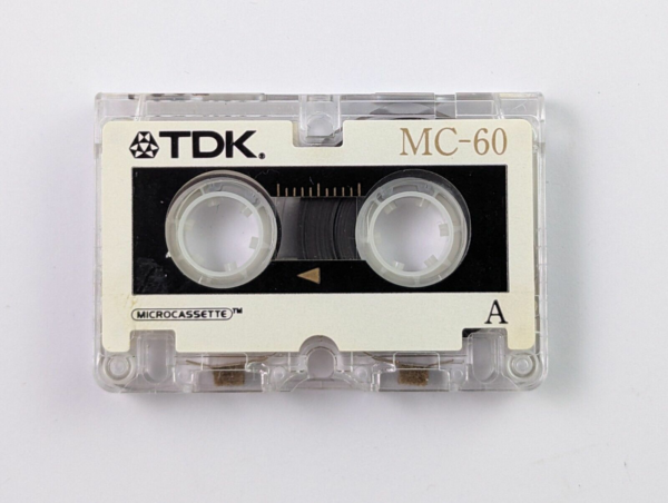Vintage TDK MC-60 Microcassette Tape Dictation Tape