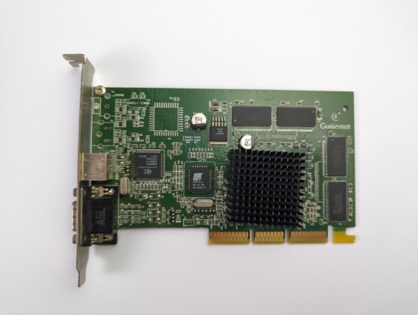 RARE! Guillemot Maxi Gamer Cougar TNT2 M64 AGP Video Card Retro Gaming Graphics