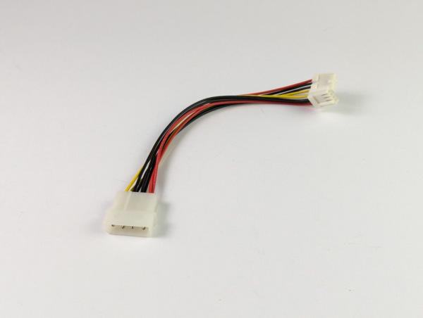 Molex Male Power Cable 4-pin to 2x Female for CD/DVD Drive Y-Splitter Adapter