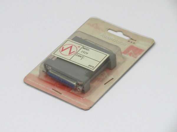 Vintage Avalva DB25 Adaptor D-Sub 25-pin Male to 25-pin Female