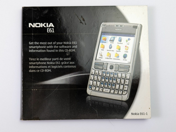 Genuine Original Nokia E61 PC Suite CD-ROM for Windows XP/2000