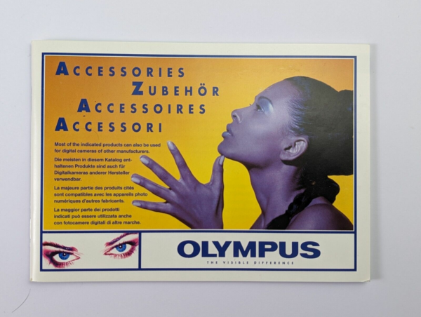 Vintage Print Olympus Camedia Accessories - EN, FR, DE, IT