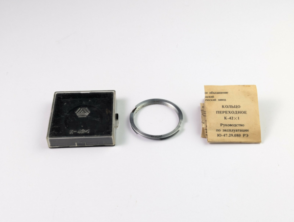 RARE Vomz K-42x1 M42 to LOMO Almaz (Pentax K) 103 and 102 Camera Adapter USSR