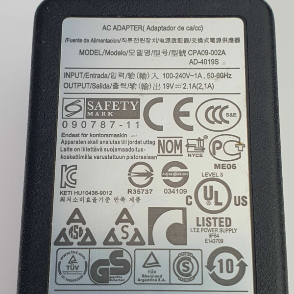 Samsung CPA09-002A 19V 2.1A 40W Charger for Samsung N150/NC-10/NP-N310 & More