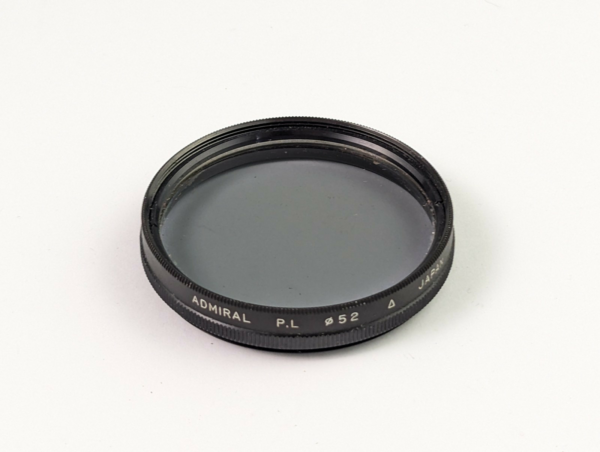 Rare Admiral P.L 52 Polarizing Camera Lens Filter For 52mm Filter Thread - Japan