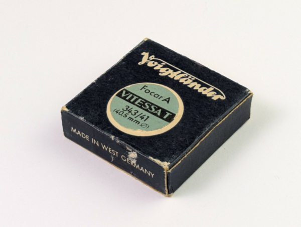 Vintage Voigtländer FOCAR A 343/41 AR 40.5 mm f=1m with Case & Box West Germany