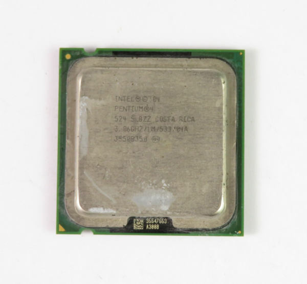 Vintage  Intel Pentium 4 524 LGA775 Desktop CPU Processor 3.06GHz 1MBL2 Prescott