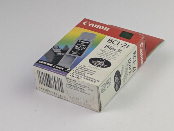 Genuine Canon BCI-21 Black Ink Cartridge 9ml