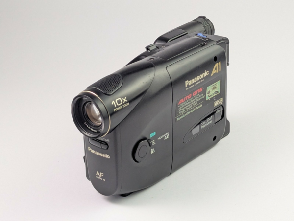 Vintage Panasonic NV-A1E VHSC Camcorder Slim Palmcorder - Made In Japan