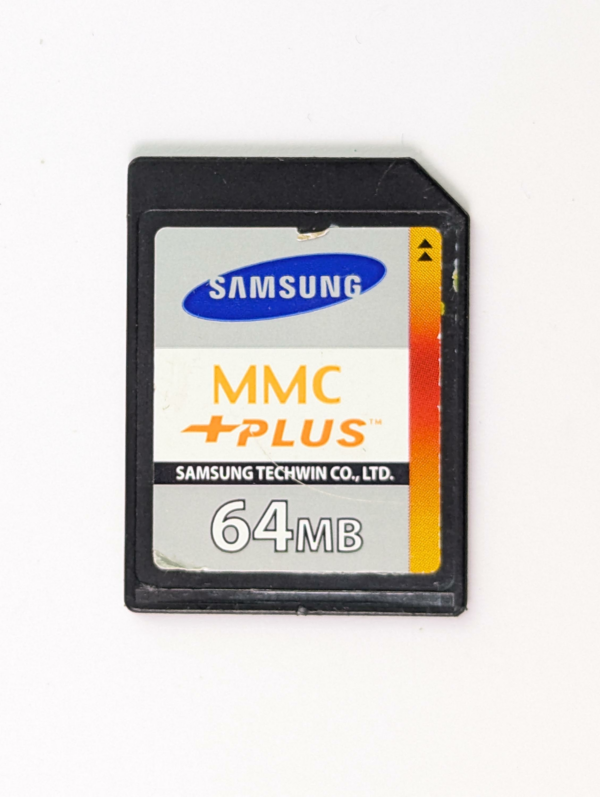 Rare Vintage Samsung 64 MB MMCPlus Memory Card High Speed for Old Mobile Phones PDAs & Other Devices