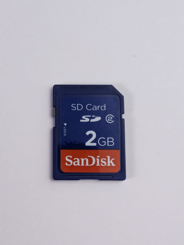 Rare Vintage SanDisk SD Card 2GB Class 2 Memory Card for Old Cameras