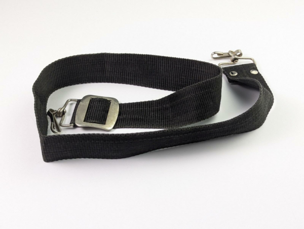 Vintage Neck Strap Wide Shoulder Strap Metallic Buckles and Carabin Hooks