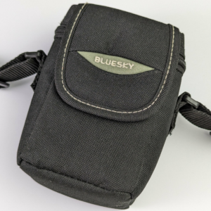 Vintage BlueSky Textile Pouch Belt Mountable Travel Bag for Compact Film Cameras - Black