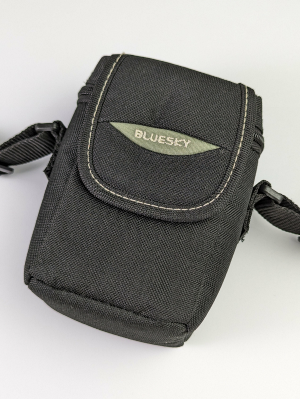Vintage BlueSky Textile Pouch Belt Mountable Travel Bag for Compact Film Cameras - Black